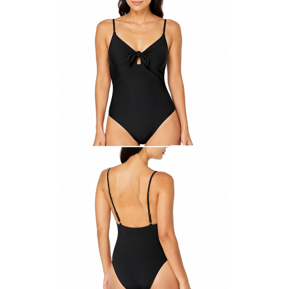Trina Turk - Black Tie Front One-Piece Swimsuit (NWT) - Size 6